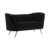 Black loveseat