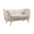 Cream loveseat